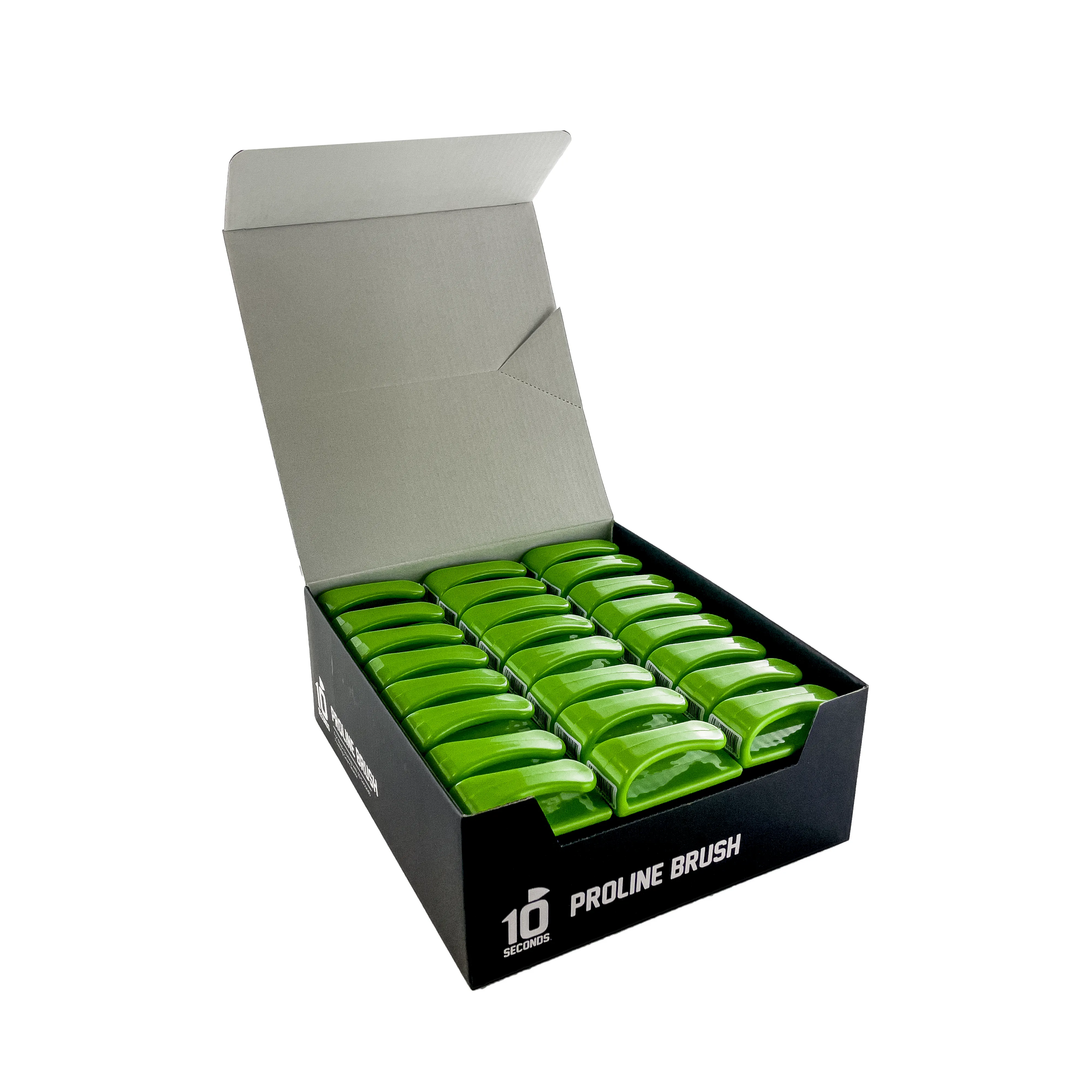 10 Seconds ® Proline Brush Display Pack | Lime Green (Contains 48)