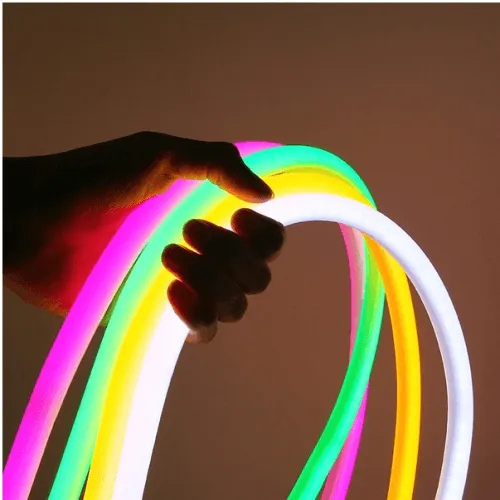 12v 16mm Round Neon LED Rope Light Blue Bing Light