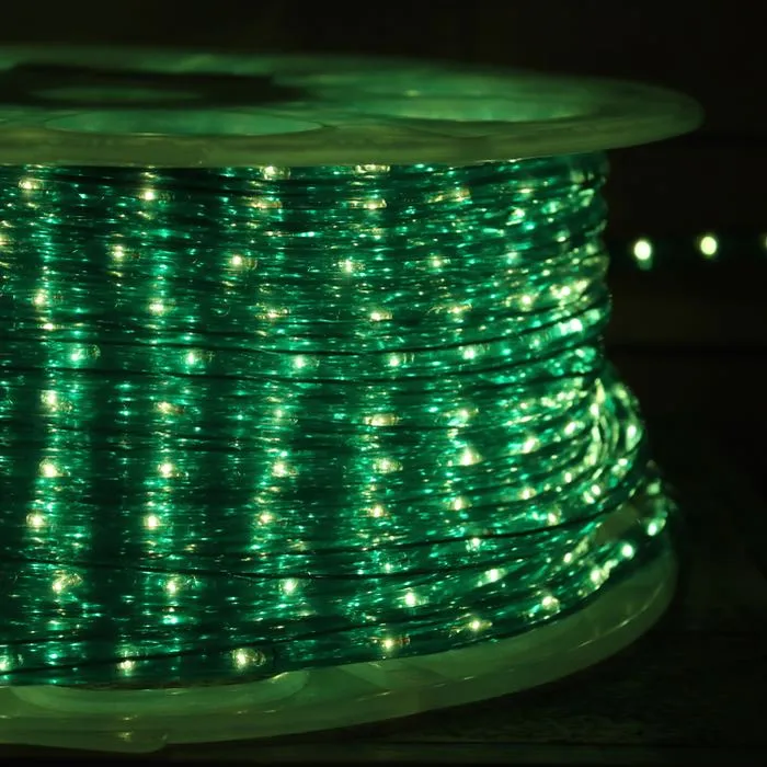 150' 1/2" Green Incandescent Rope Lights