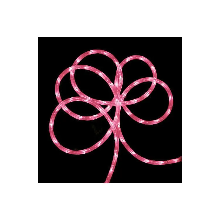 150' Pink Commercial-Grade LED Outdoor Christmas Rope Lights