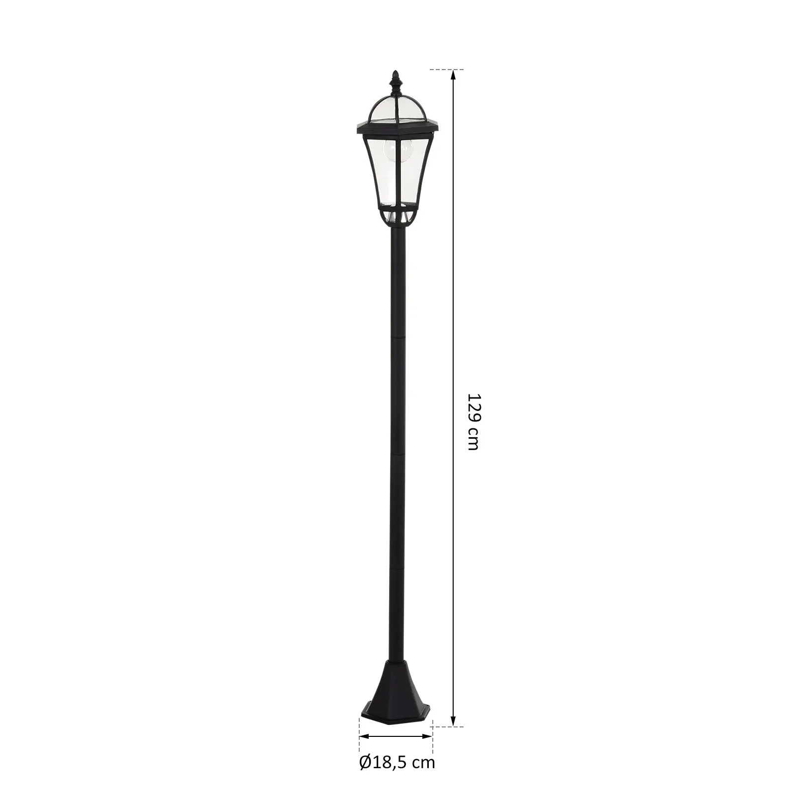 2 x Solar Powered LED Lamp Posts