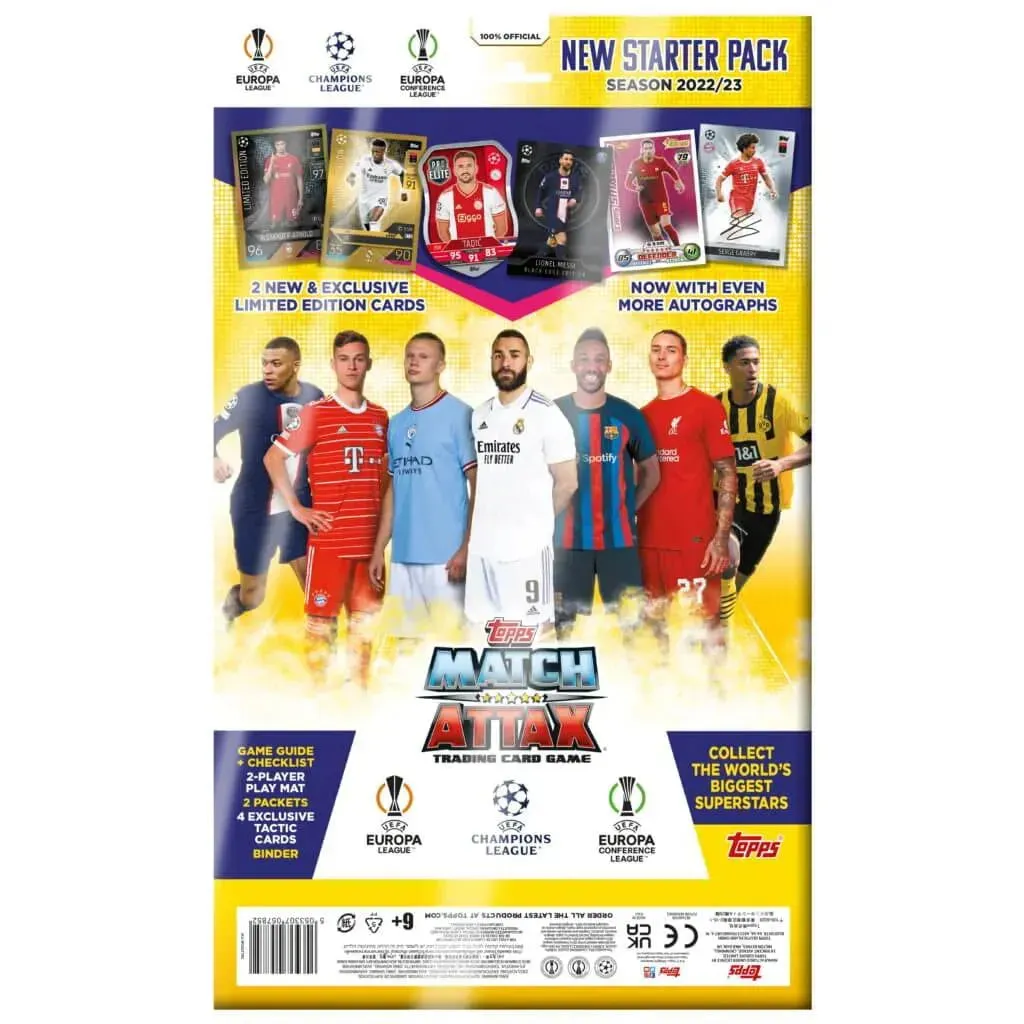 2022-23 Topps Match Attax UEFA Champions League Cards Starter Pack (Album   30 Cards)