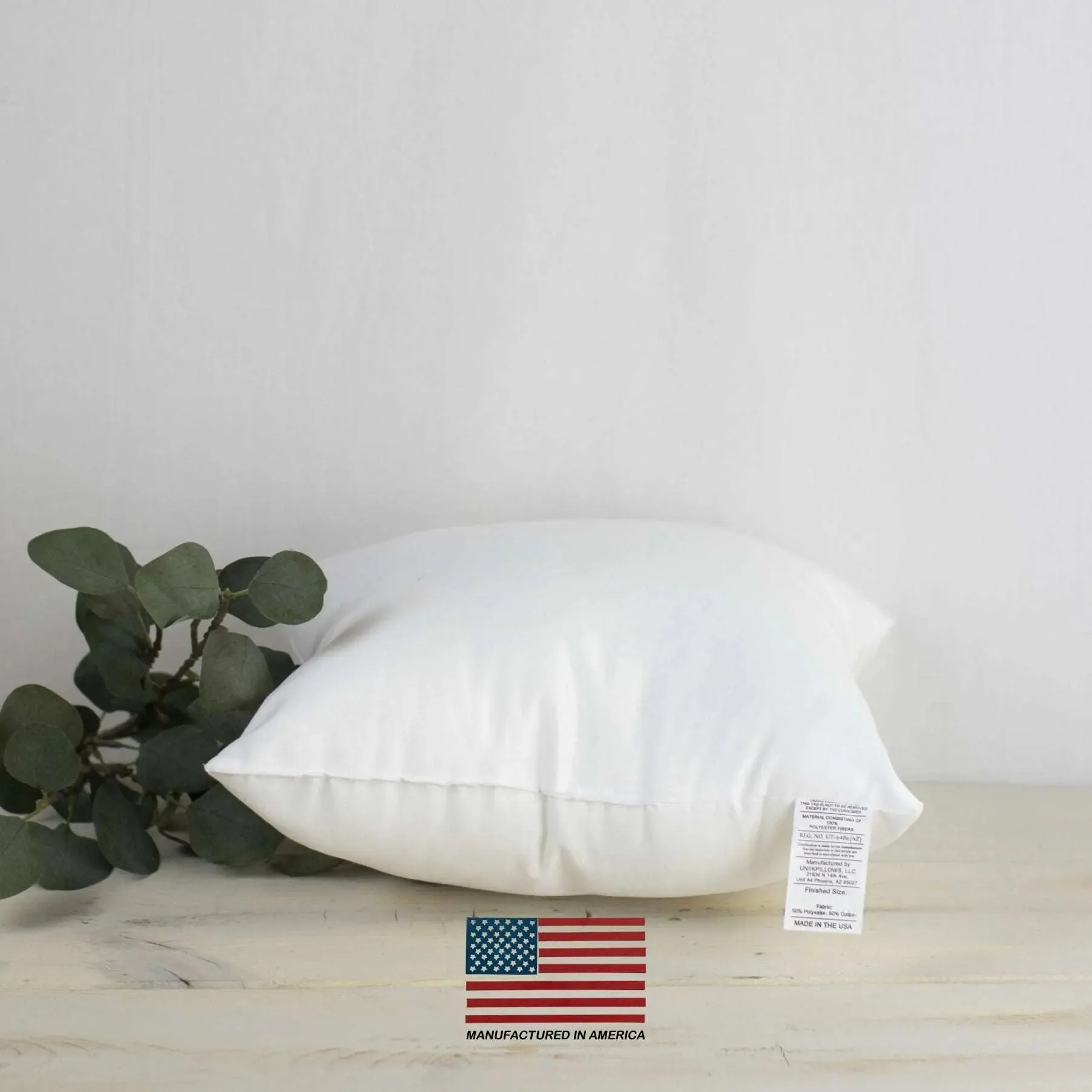 23x23 | Indoor Outdoor Hypoallergenic Polyester Pillow Insert | Quality Insert | Pillow Inners | Throw Pillow Insert | Square Pillow Inserts