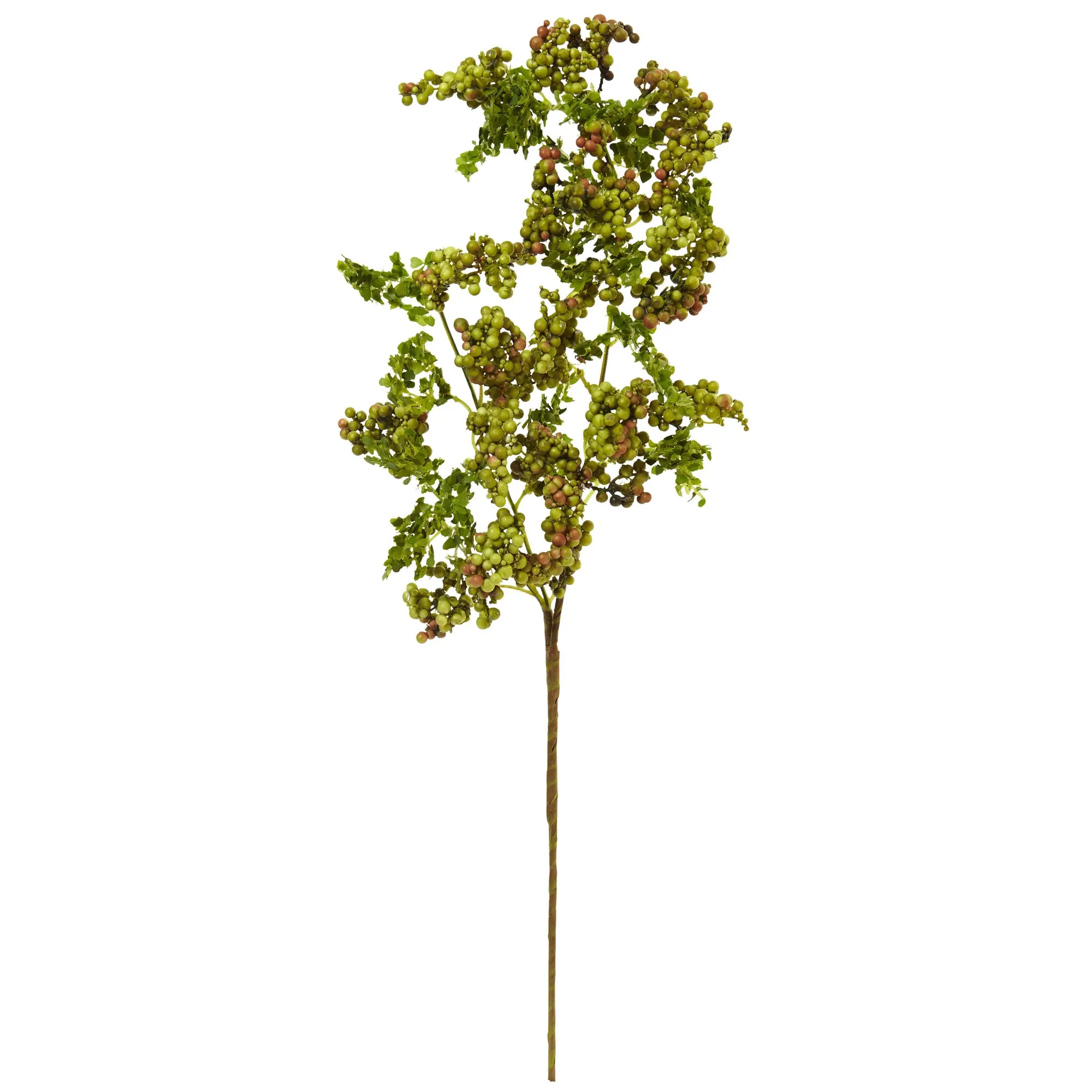 25" Artificial Berry Spray Flower (Set of 6) - Low Maintenance, Life-Like & Vibrant Silk Flowers For Busy People.