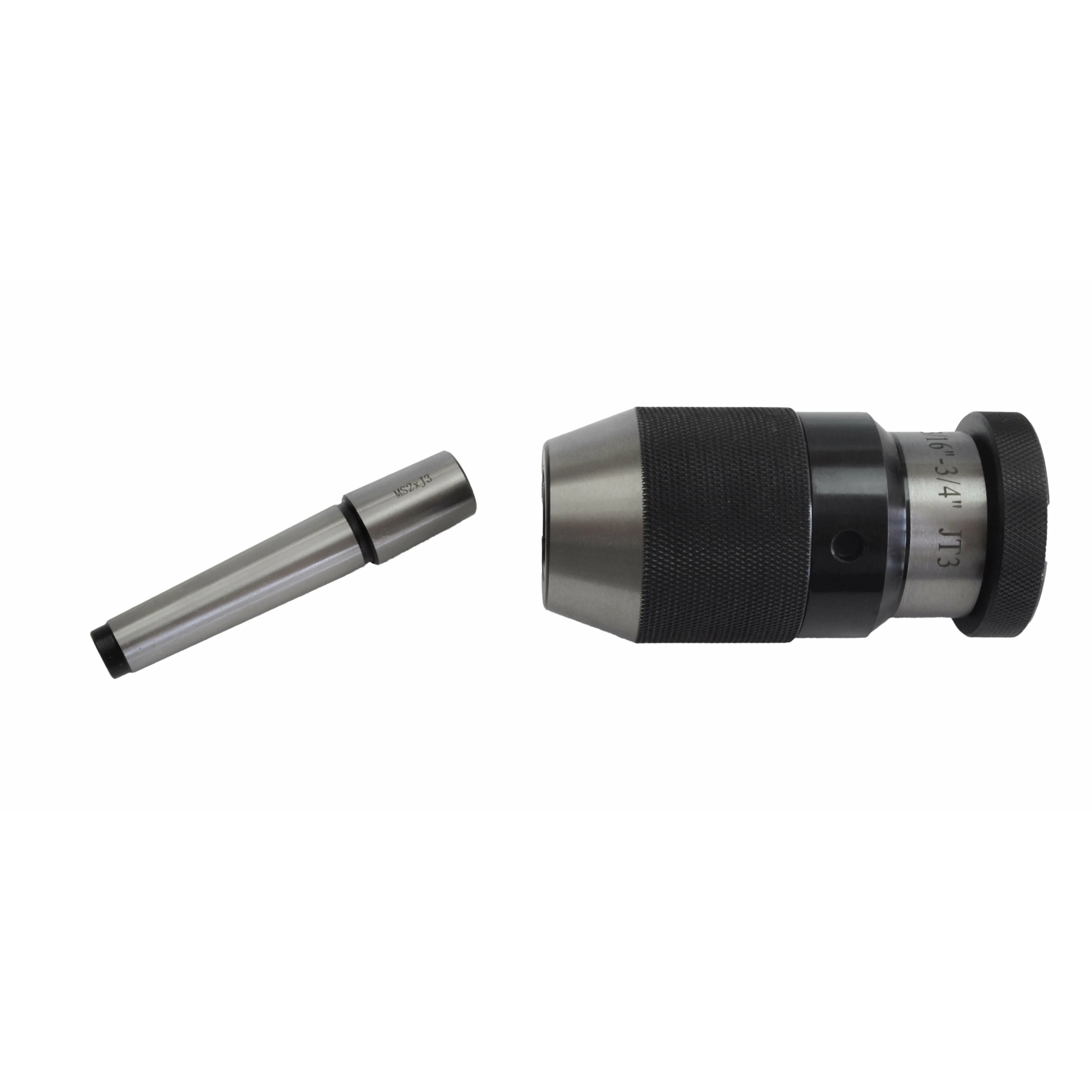 3/16"-3/4" JT3 Keyless Drill Chuck MT2 Drawbar Arbor B Series