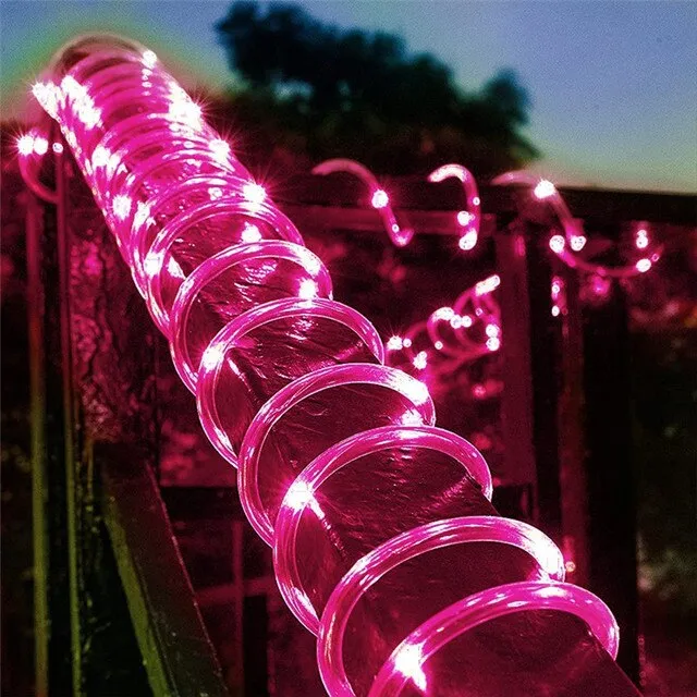 32m 300leds Solar Powered Led Rope Strip Lights Outdoor Waterproof Fairy Garden Garland for Christmas Yard Decoration Lamp