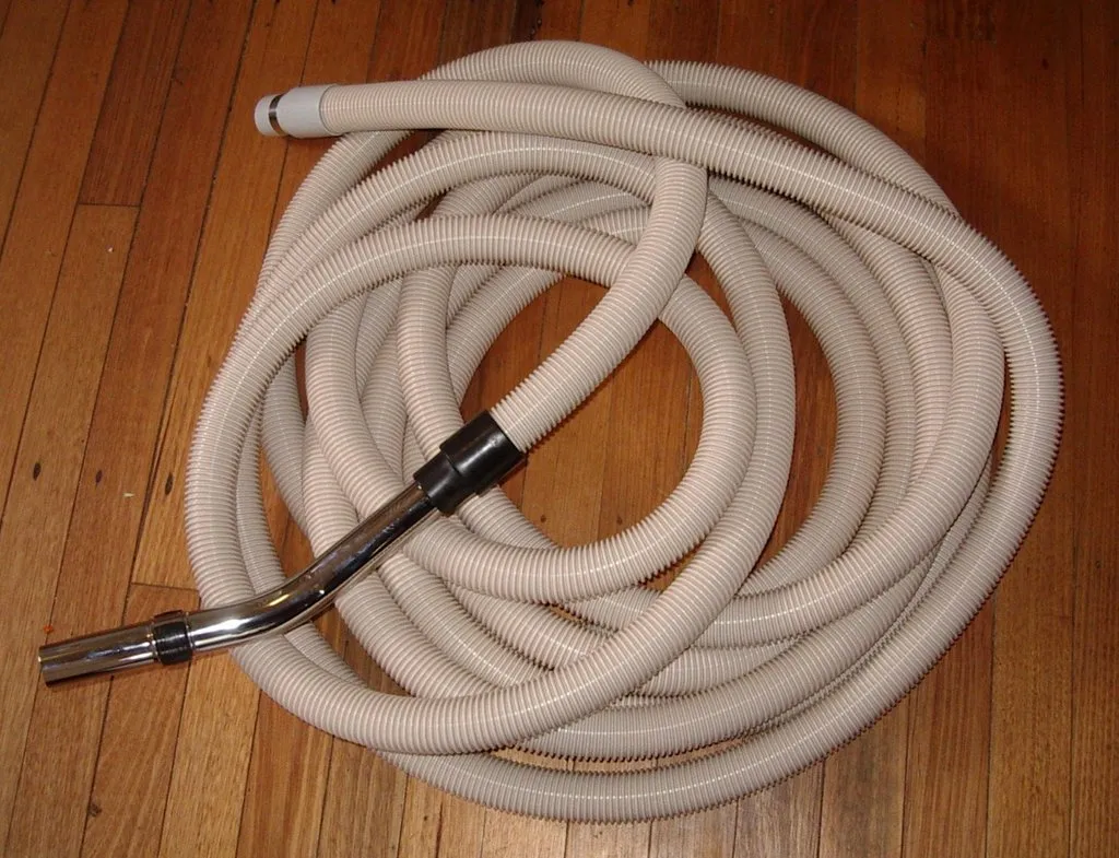 32mm Cream Plastic Hose For Domestic Ducted Vacuum Systems Per Meter Length