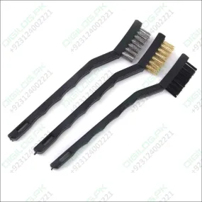 3pcs Wire Brush Stainless Steel Nylon Brass Wire Brushes Cleaning Rust Kit Polishing Metal Rust Clean Tools