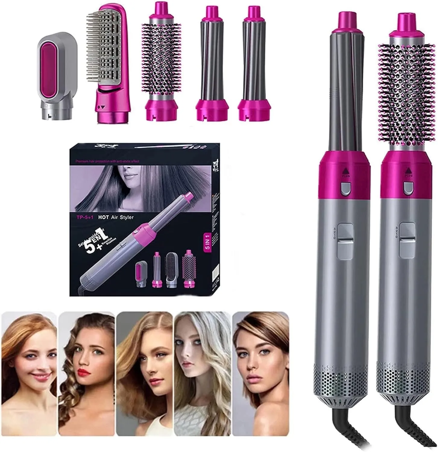 5 in 1 Hot Air Styler | 5 in 1 Hair Dryer Styling Tool