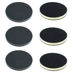 5" Soft and Medium Density Interface Pads - Hook and Loop (3 Soft/3 Medium)