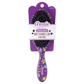 Annie Detangling Round Paddle Brush Purple Starlight