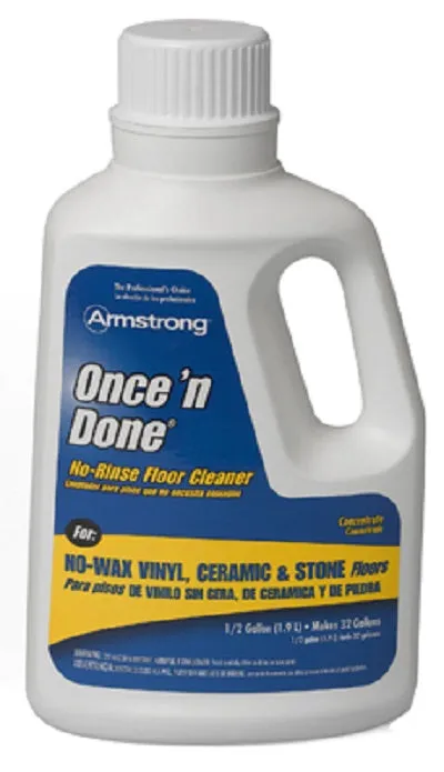 Armstrong 330408 1 Gallon Of Once N Done Concentrated Floor Cleaner - Quantity of 3