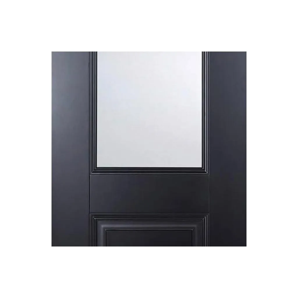 Arnhem Black Primed Single Evokit Pocket Door - Clear Glass