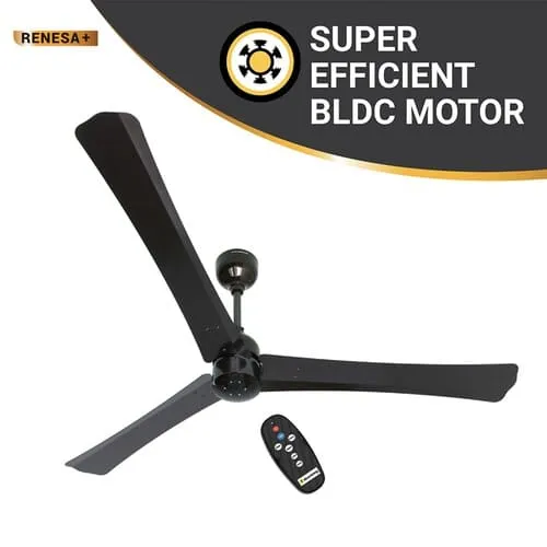 Atomberg Renesa  1400 mm BLDC Motor with Remote 3 Blade Ceiling Fan Earth Brown