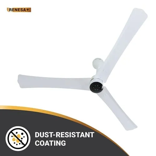 Atomberg Renesa  1400 mm BLDC Motor with Remote 3 Blade Ceiling Fan Pearl White