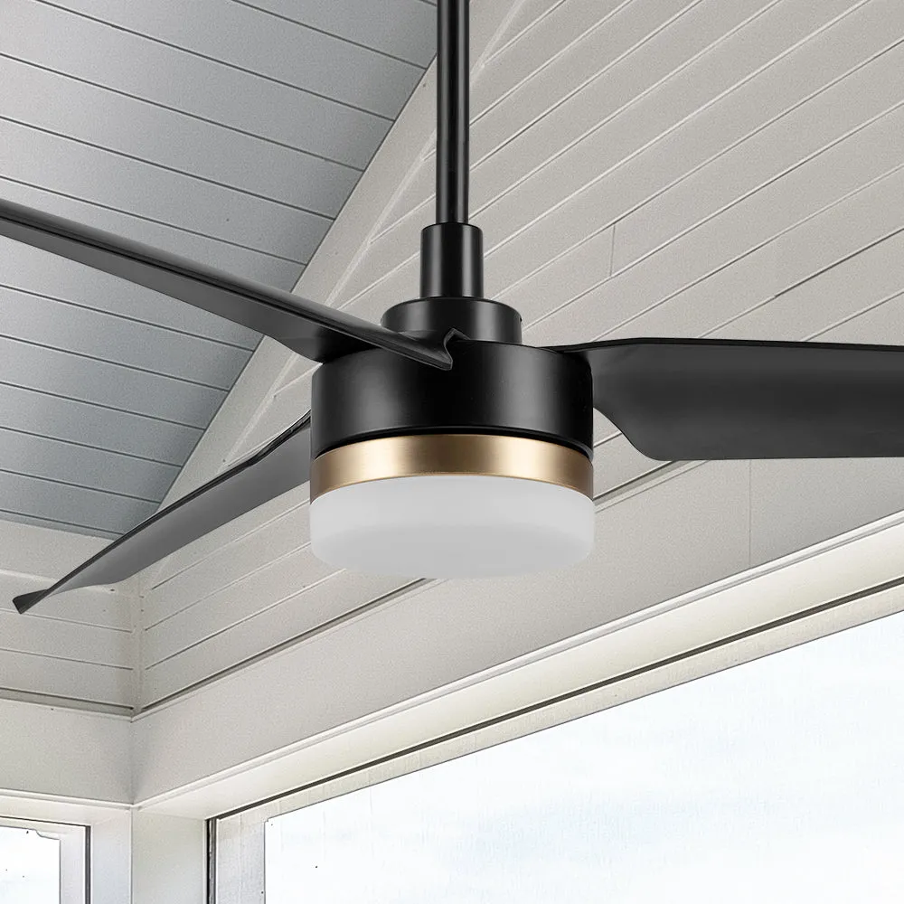 Attis 52 inch Smart Ceiling Fan with Integrated LED Light and Remote