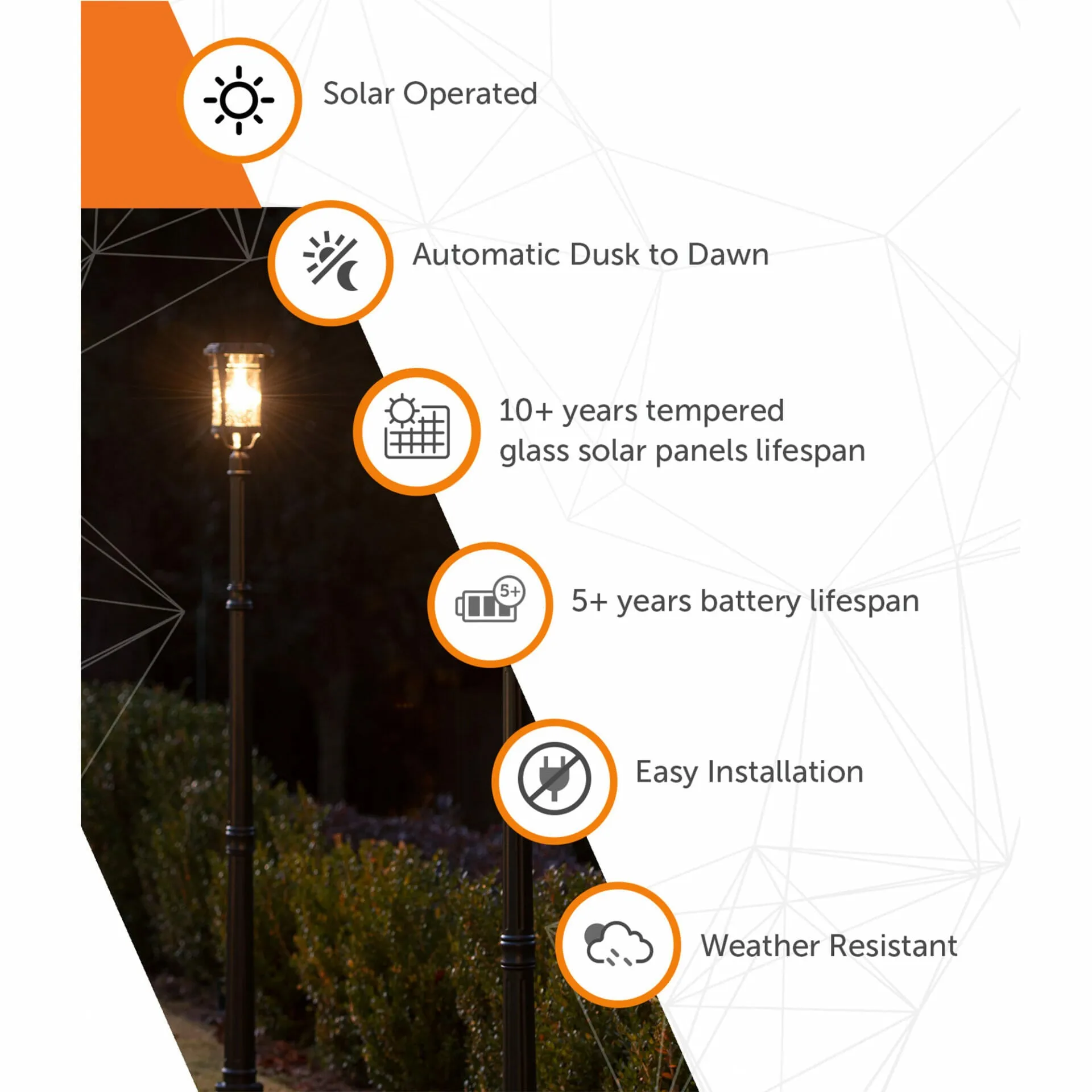 Aurora Solar Lamp Post with EZ Anchor