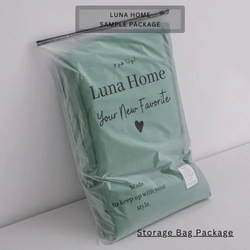 Basic Single Set of 4 Pieces, Luna Home Premium Quality Duvet Cover Set. Green color.