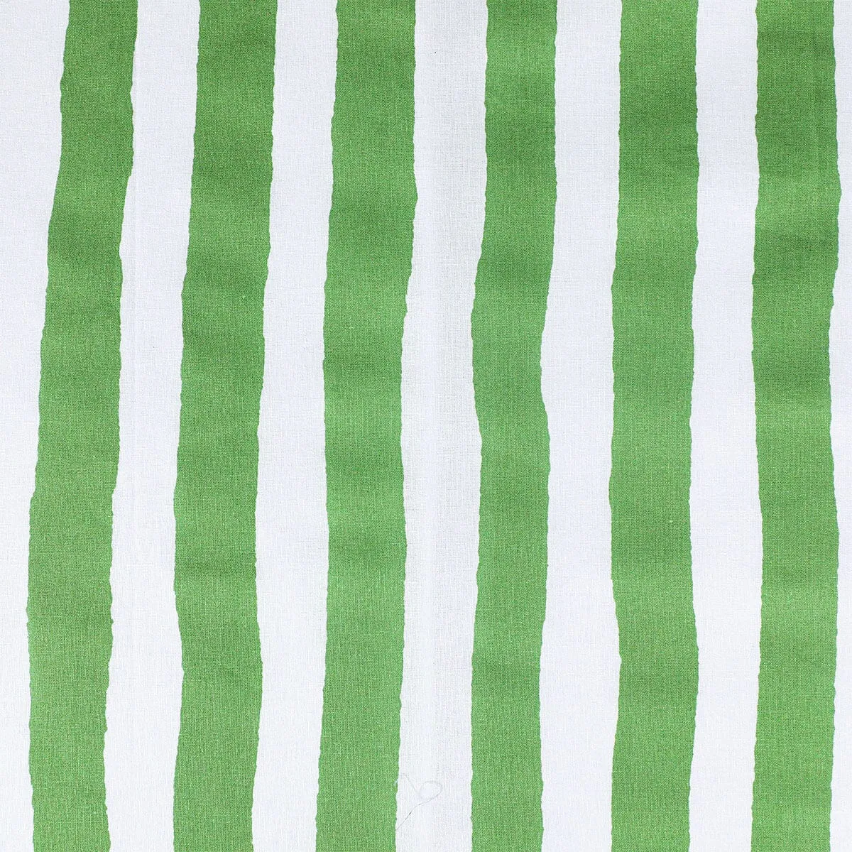 BED SHEET GREEN STRIPE-QUEEN