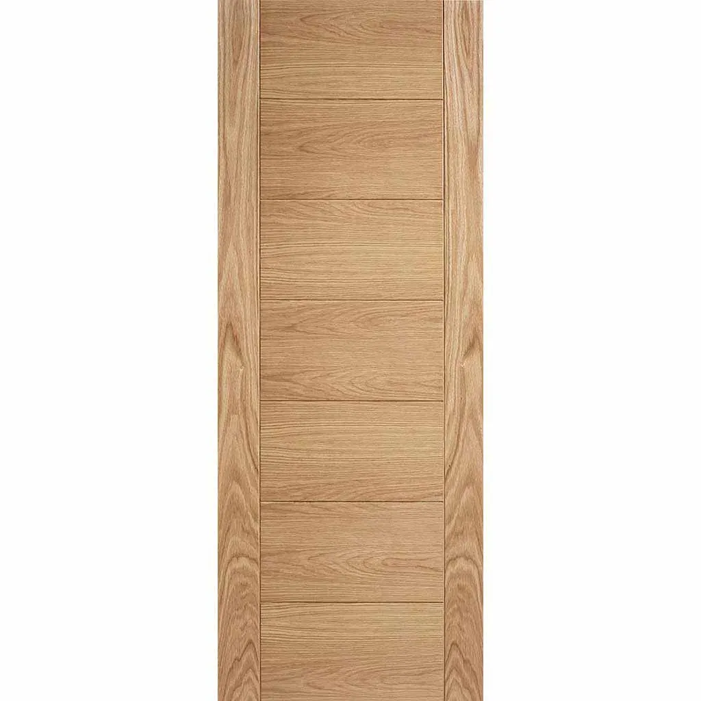 Bespoke Carini 7P Oak Flush Double Frameless Pocket Door - Prefinished