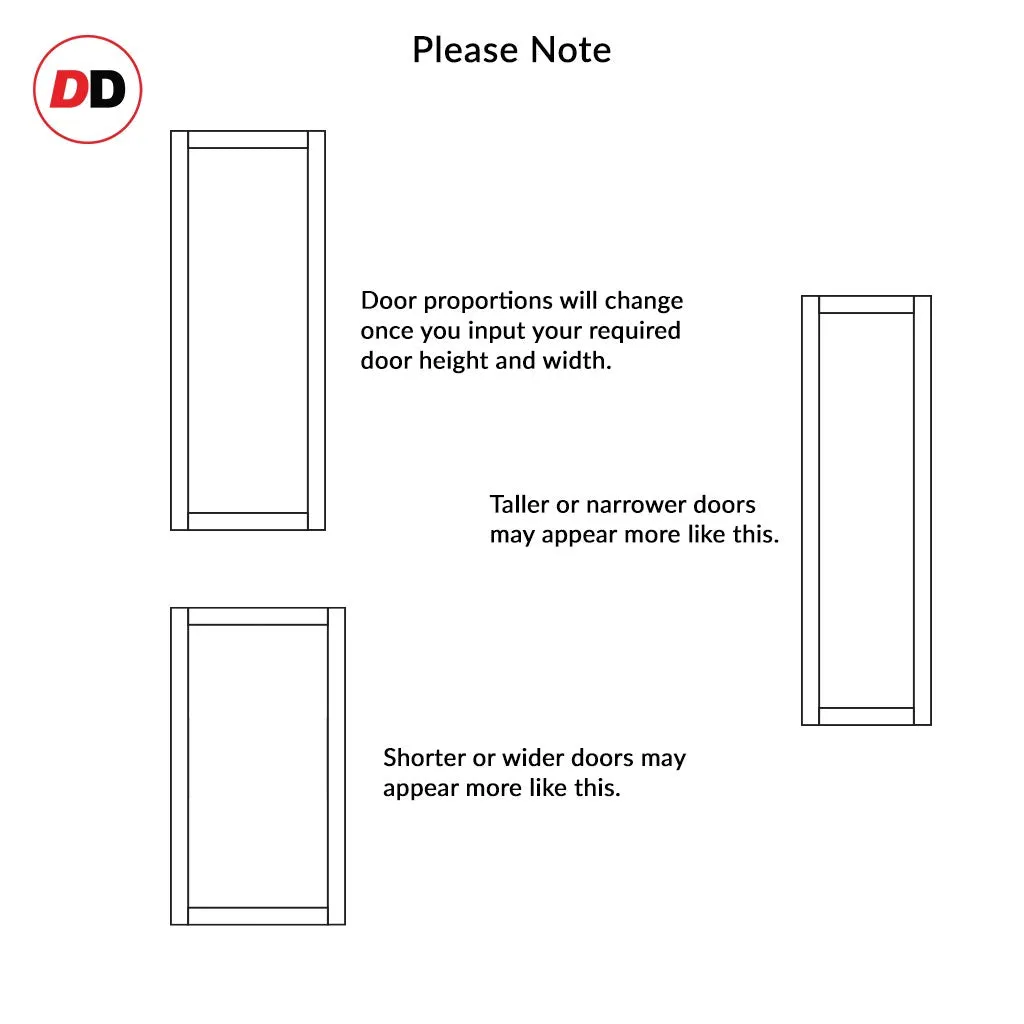 Bespoke Handmade Eco-Urban® Baltimore 1 Panel Single Evokit Pocket Door DD6301 - Colour Options