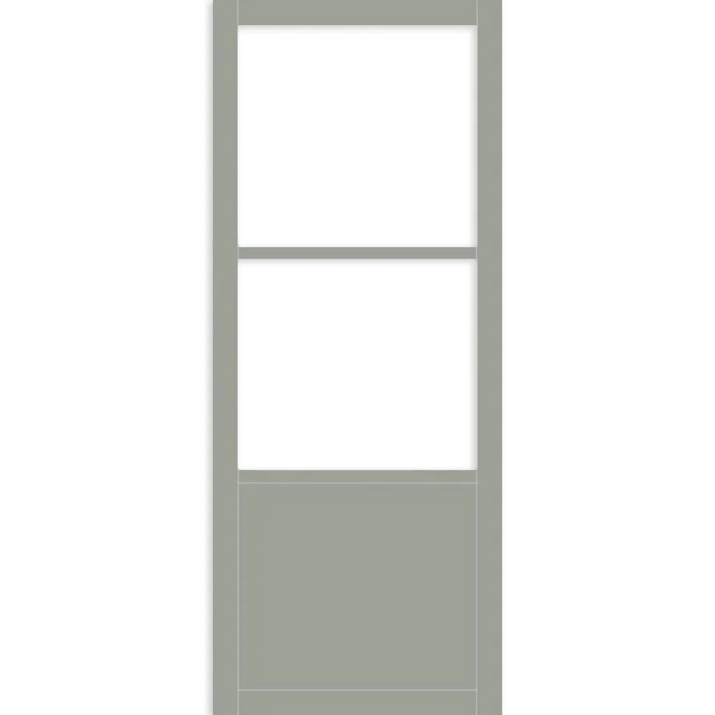 Bespoke Handmade Eco-Urban® Berkley 2 Pane 1 Panel Double Evokit Pocket Door DD6309G - Clear Glass - Colour Options