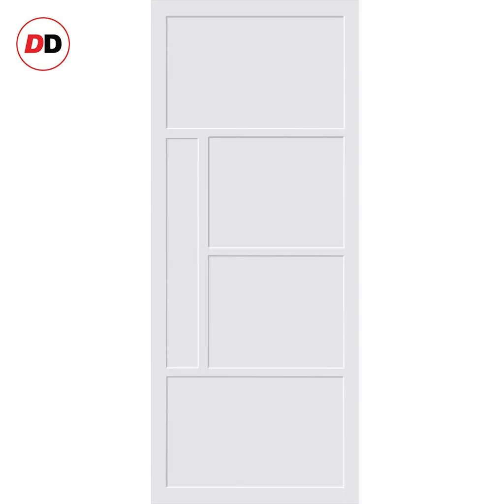 Bespoke Handmade Eco-Urban® Boston 4 Panel Single Evokit Pocket Door DD6311 - Colour Options