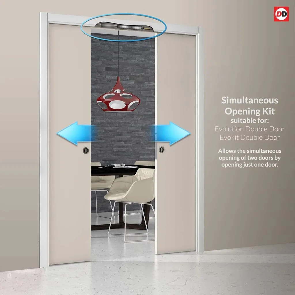 Bespoke Handmade Eco-Urban® Colorado 6 Panel Double Evokit Pocket Door DD6436 - Colour Options