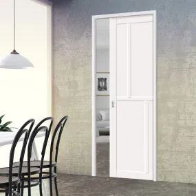 Bespoke Handmade Eco-Urban® Hampton 4 Panel Single Evokit Pocket Door DD6413 - Colour Options