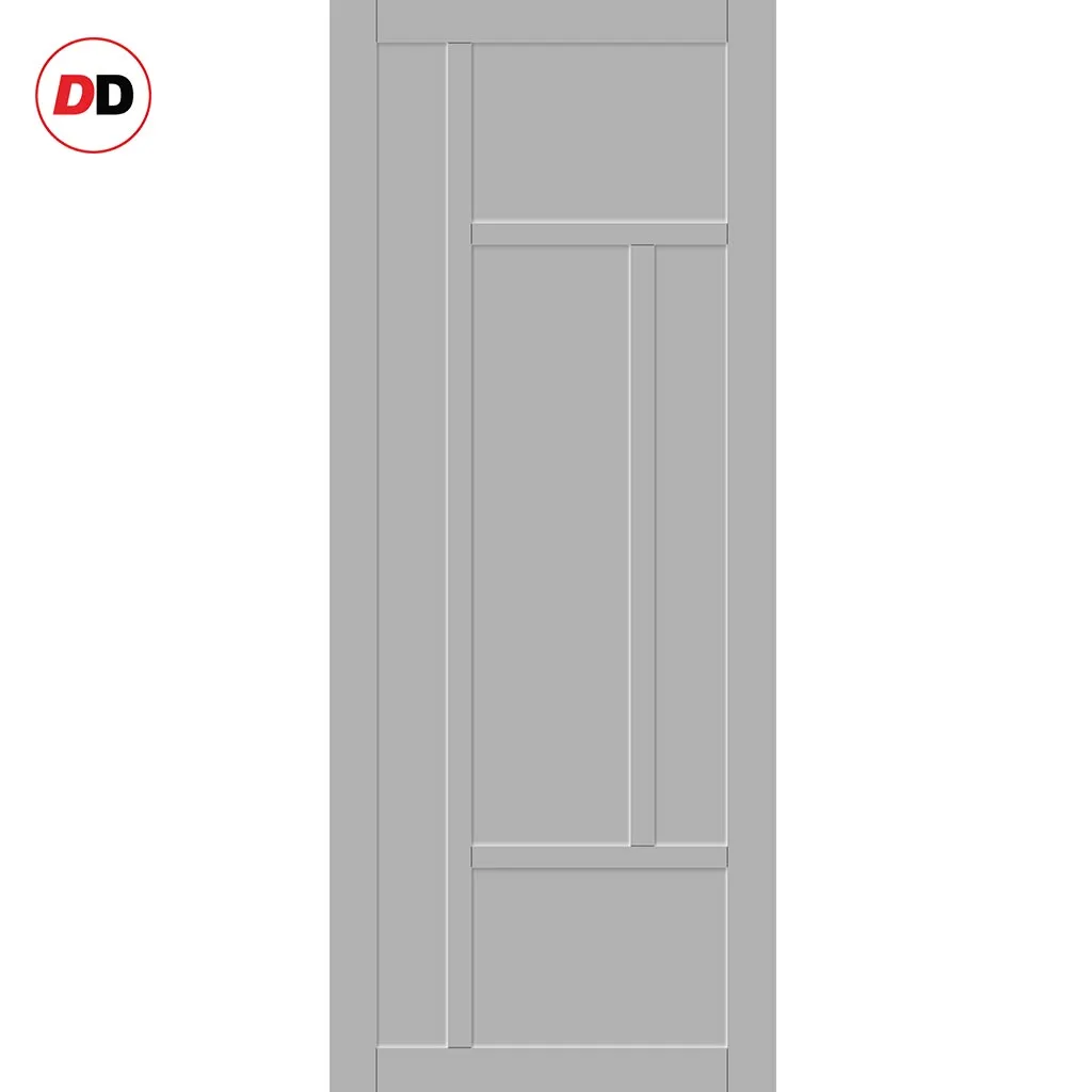 Bespoke Handmade Eco-Urban® Morningside 5 Panel Single Absolute Evokit Pocket Door DD6437 - Colour Options