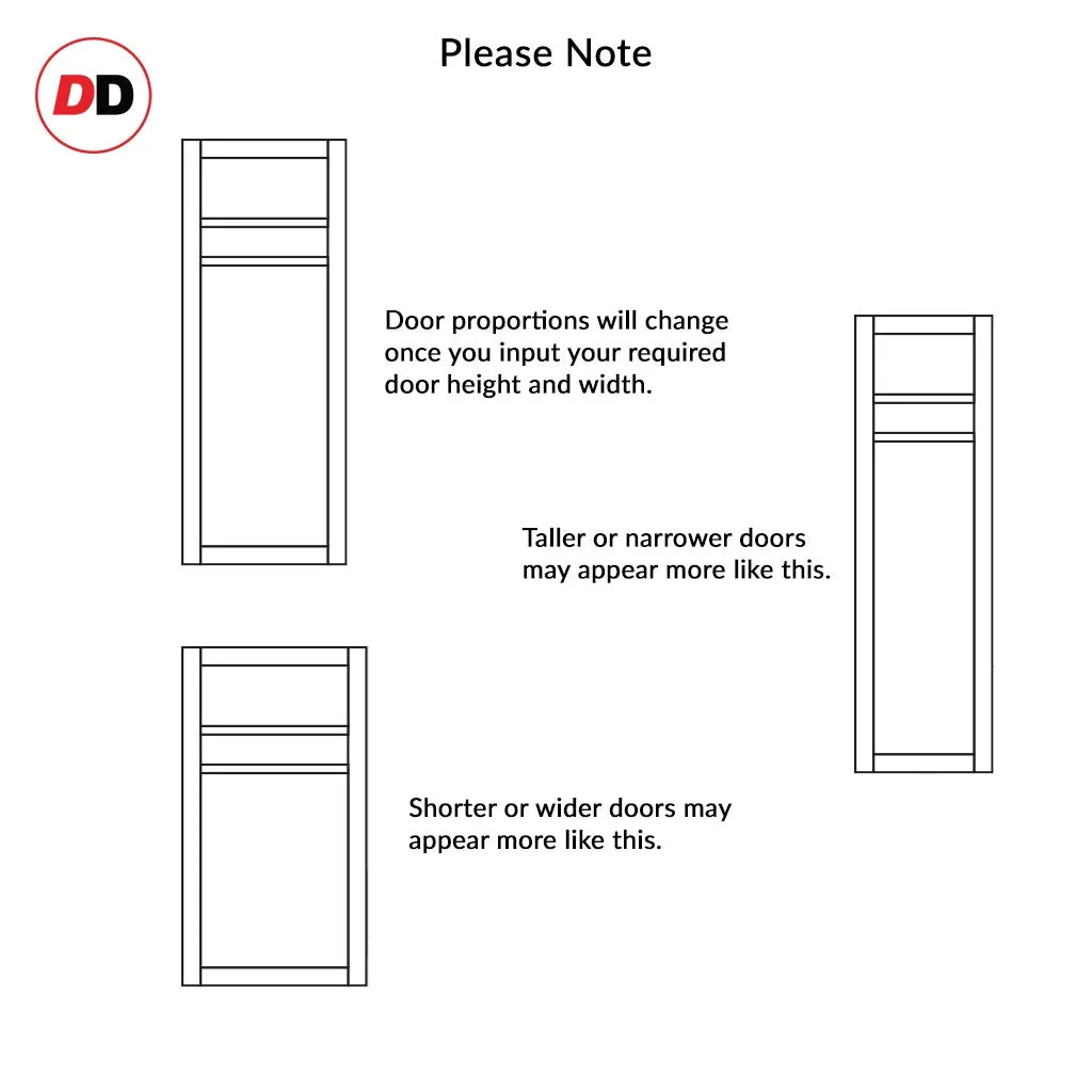 Bespoke Handmade Eco-Urban® Orkney 1 Pane 2 Panel Double Absolute Evokit Pocket Door DD6403SG Frosted Glass - Colour Options