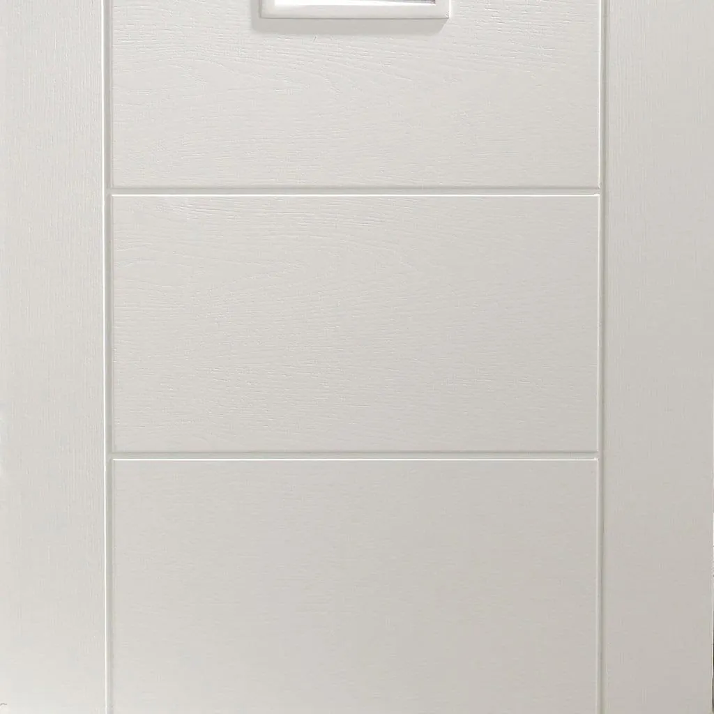 Bespoke Palermo Glazed 4 Door Maximal Wardrobe and Frame Kit - White Primed