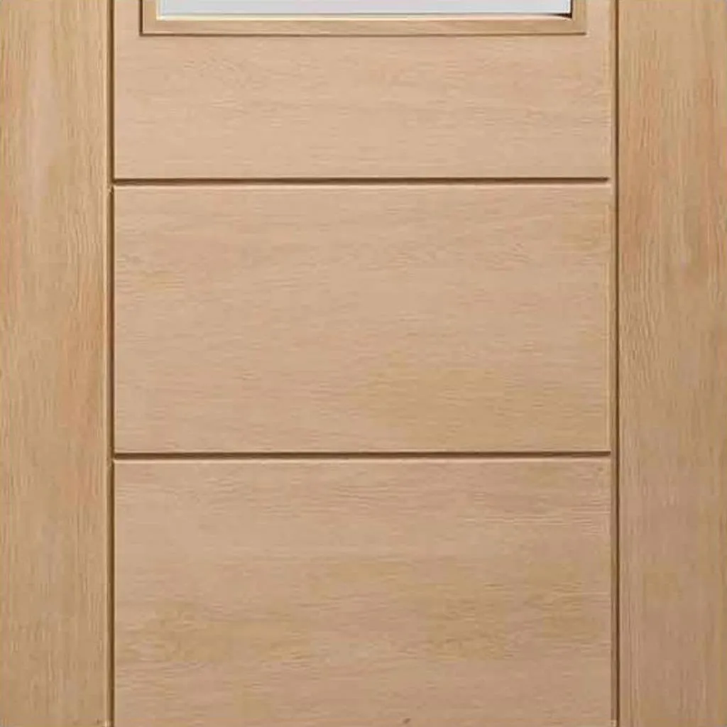 Bespoke Palermo Oak 2XG Glazed 3 Door Maximal Wardrobe and Frame Kit