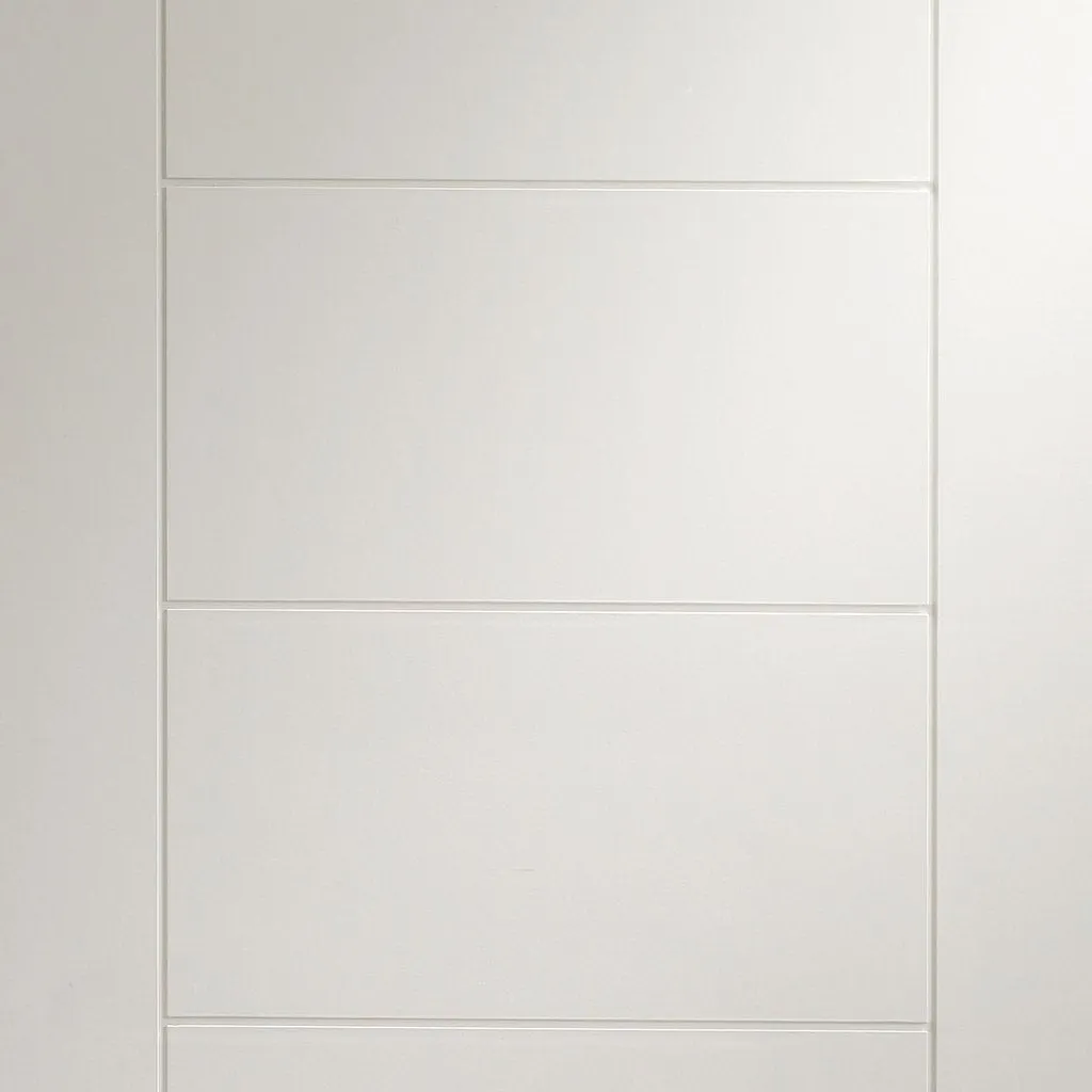 Bespoke Pass-Easi Palermo Flush - 3 Sliding Doors and Frame Kit - White Primed