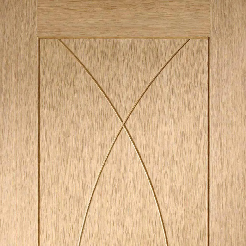 Bespoke Pass-Easi Pesaro Oak Flush - 3 Sliding Doors and Frame Kit