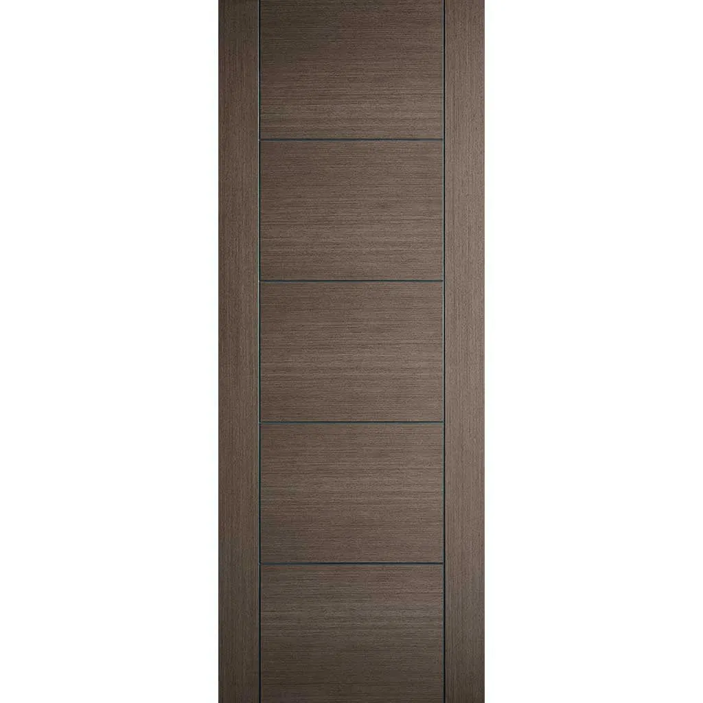 Bespoke Pass-Easi Vancouver Chocolate Grey Door - 2 Sliding Doors and Frame Kit - Prefinished