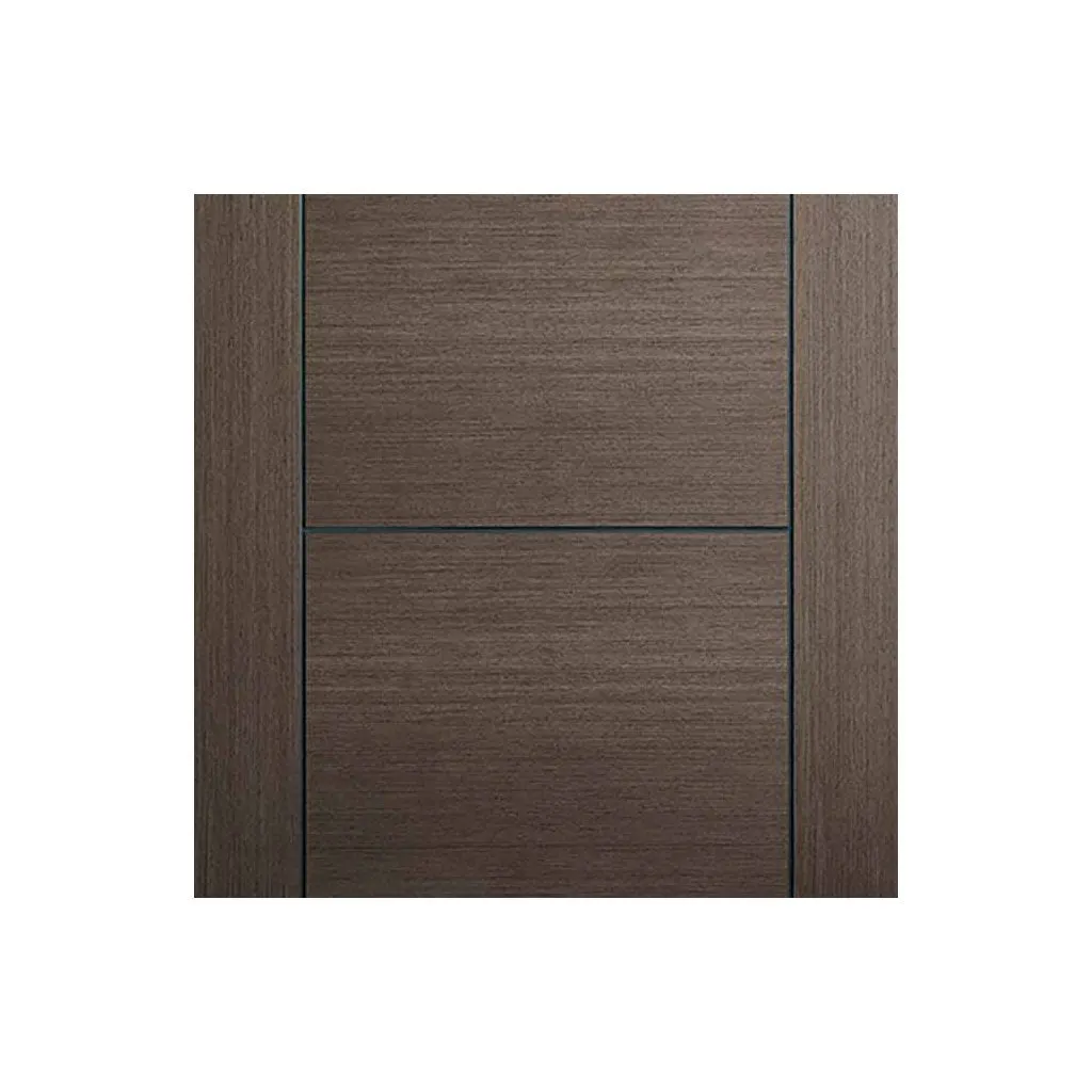 Bespoke Pass-Easi Vancouver Chocolate Grey Door - 2 Sliding Doors and Frame Kit - Prefinished