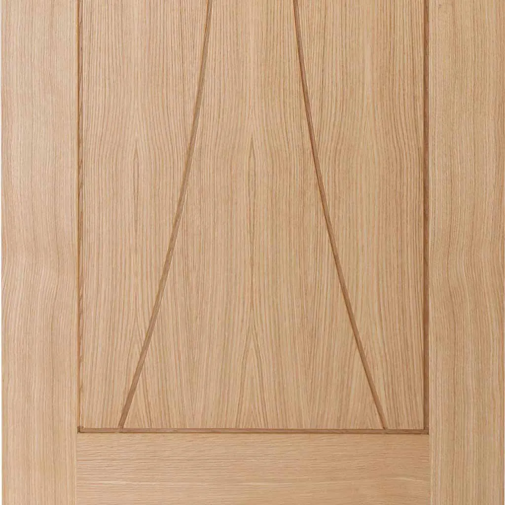 Bespoke Pass-Easi Verona Oak Flush - 2 Sliding Doors and Frame Kit - Prefinished