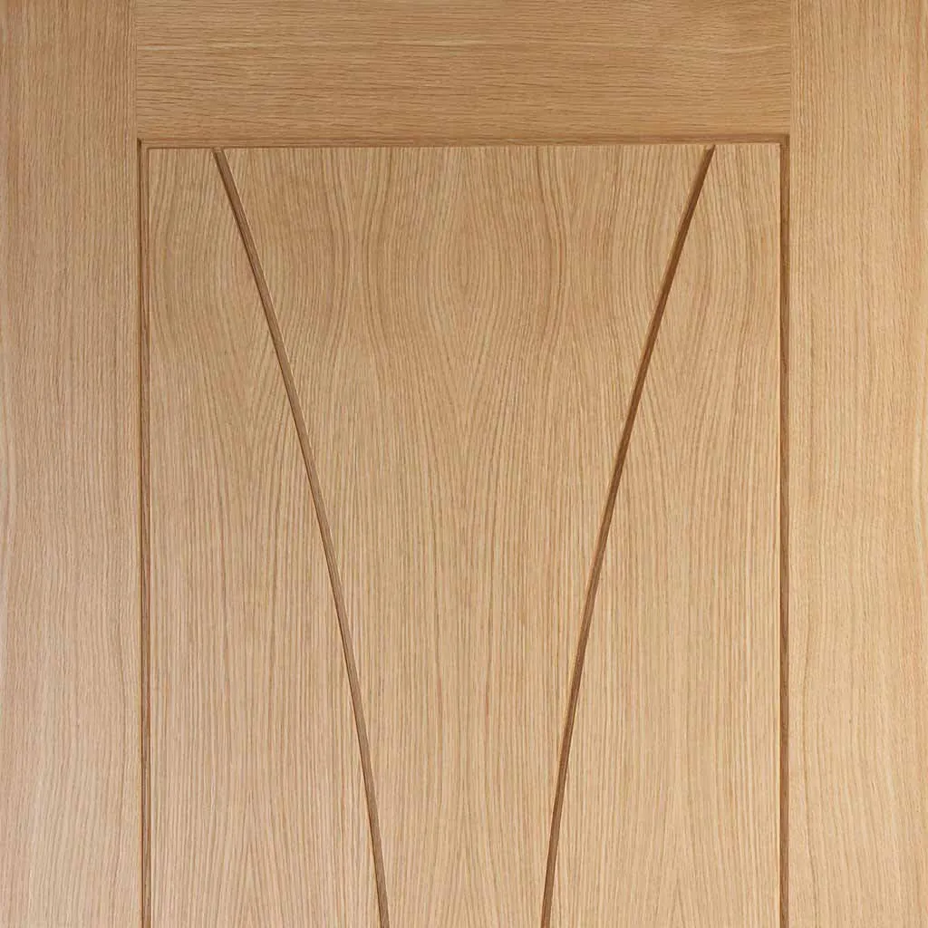 Bespoke Pass-Easi Verona Oak Flush - 2 Sliding Doors and Frame Kit - Prefinished