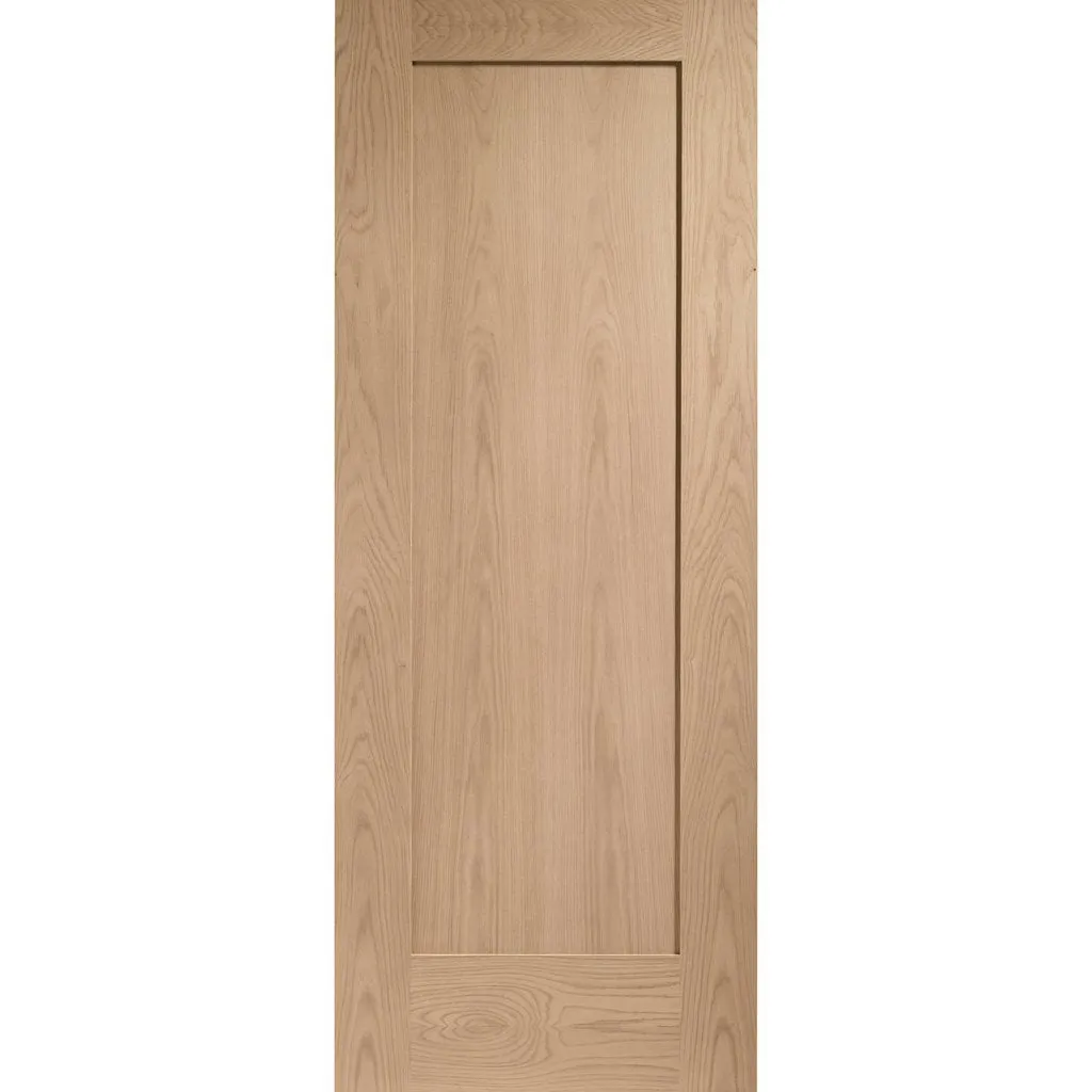 Bespoke Pattern 10 Oak 1 Panel Double Pocket Door - Prefinished