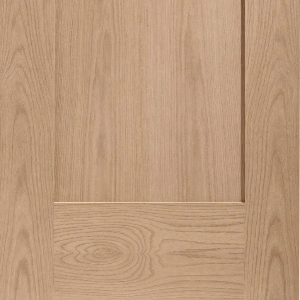 Bespoke Pattern 10 Oak 1 Panel Double Pocket Door - Prefinished