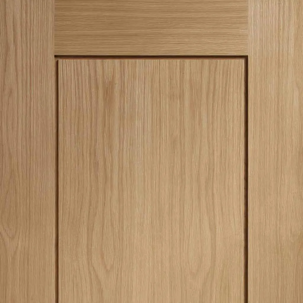 Bespoke Piacenza Oak 2 Panel Flush 4 Door Maximal Wardrobe and Frame Kit - Groove Design