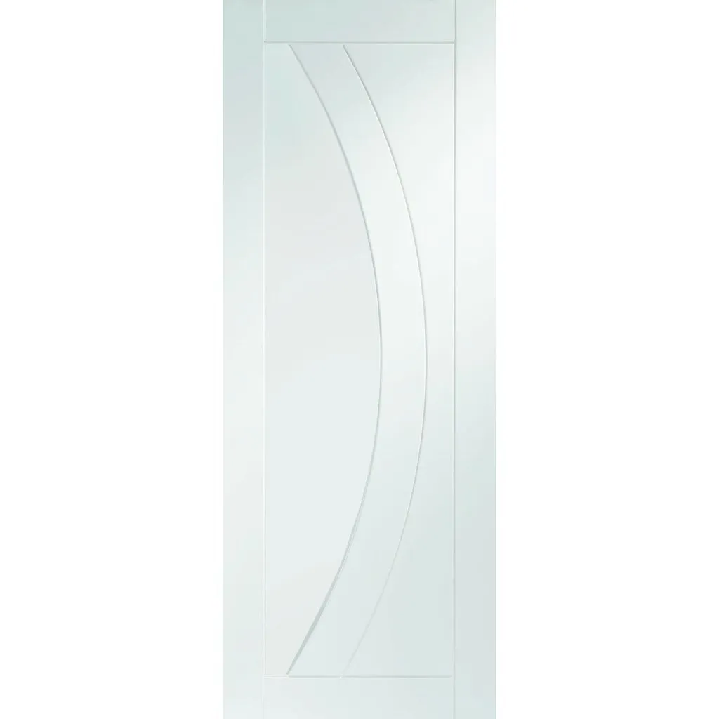 Bespoke Salerno Flush Single Frameless Pocket Door - White Primed