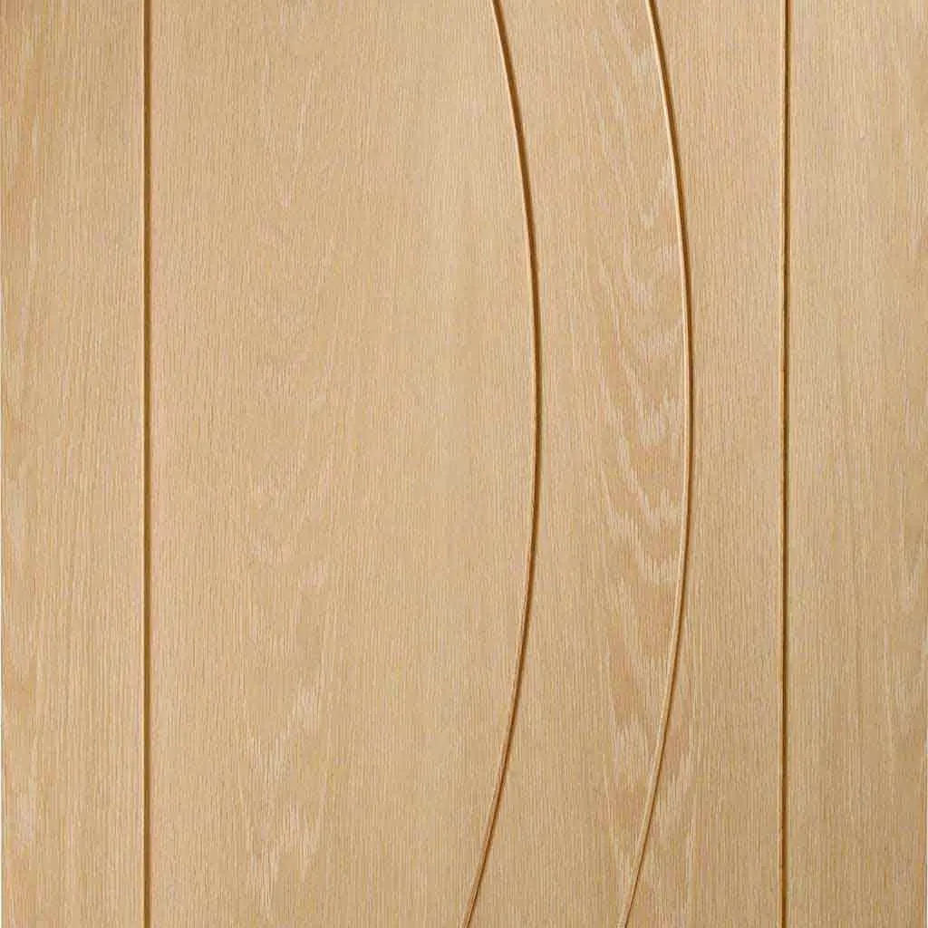 Bespoke Salerno Oak Flush 2 Door Maximal Wardrobe and Frame Kit - Prefinished