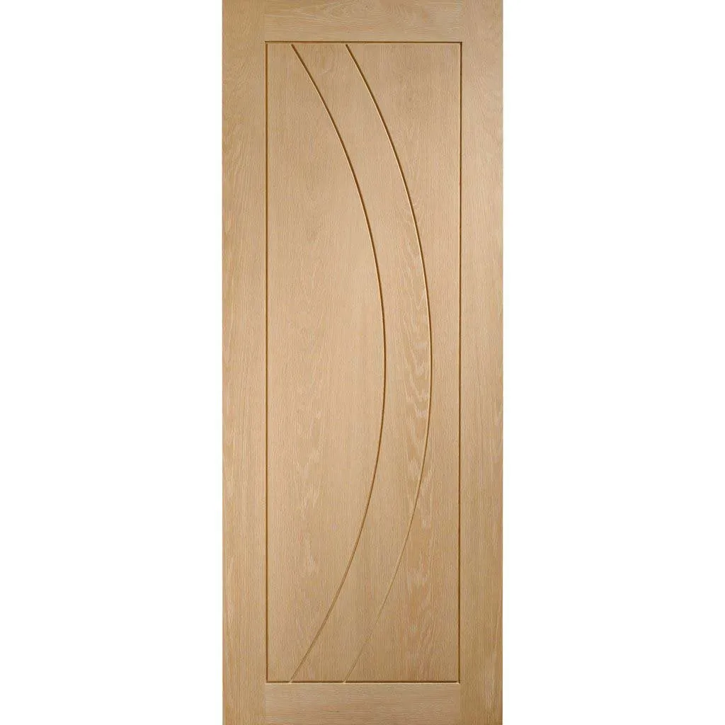 Bespoke Salerno Oak Flush 2 Door Maximal Wardrobe and Frame Kit - Prefinished