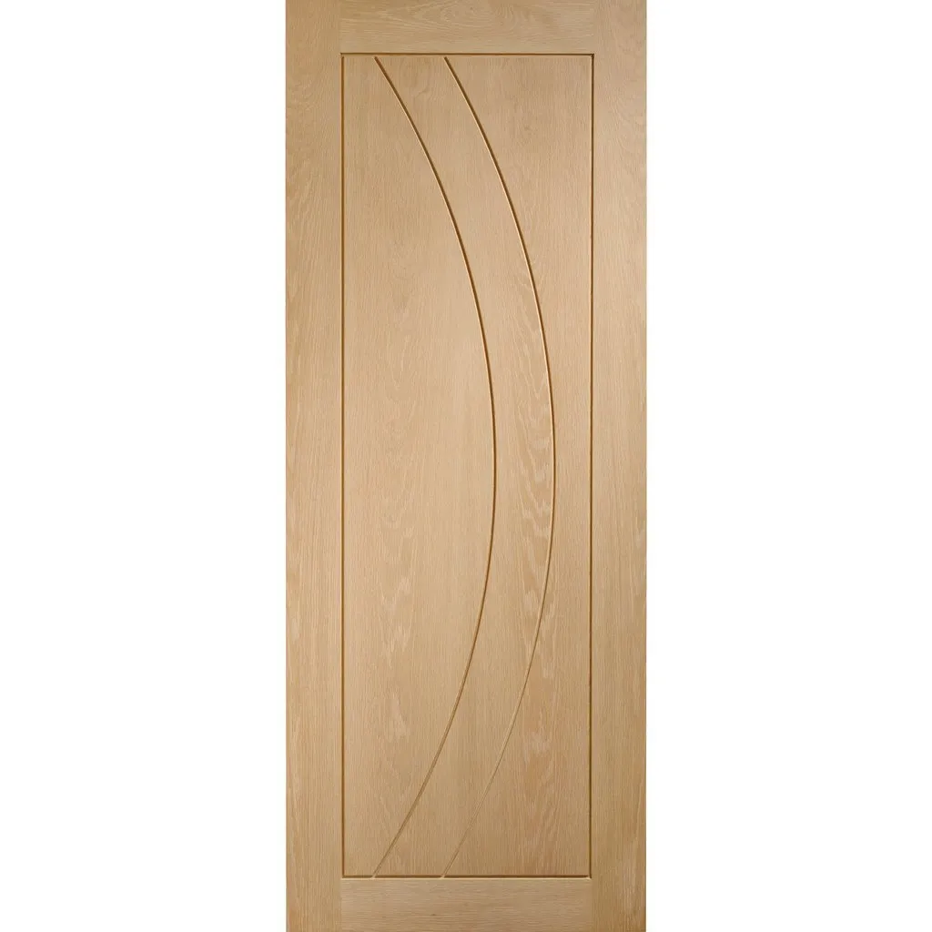 Bespoke Salerno Oak Flush Single Pocket Door - Prefinished