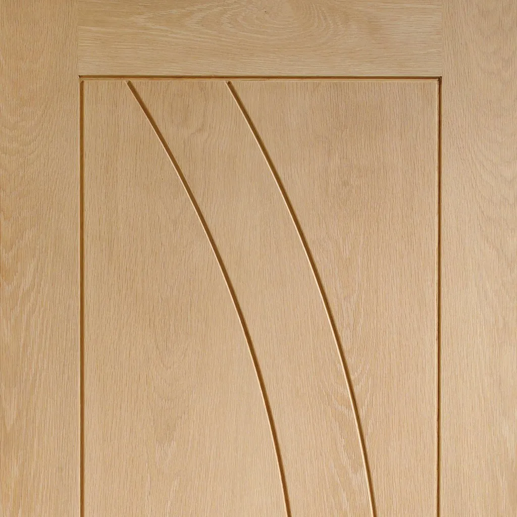 Bespoke Salerno Oak Flush Single Pocket Door - Prefinished