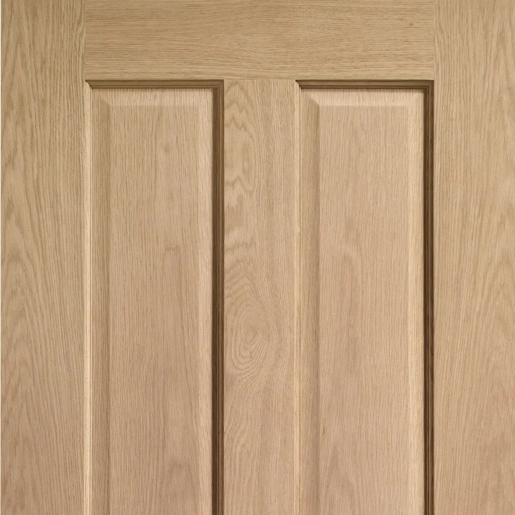 Bespoke Thrufold Victorian Oak 4 Panel Folding 3 1 Door - No Raised Mouldings