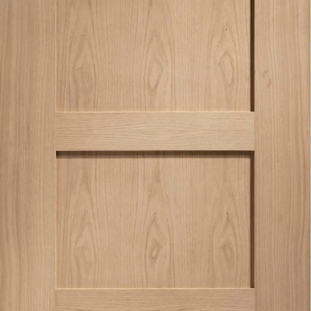 Bespoke Thruslide Surface Shaker Oak 4 Panel - Sliding Door and Track Kit