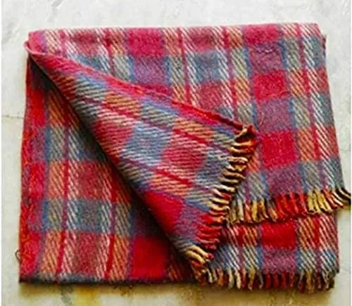 Bezzilish Home Luxury Kashmiri Marino Hoziery Pure Woolen Blanket Single Bed for Hotel/Guest House/Hospital Multicolor - (Pack of 1)